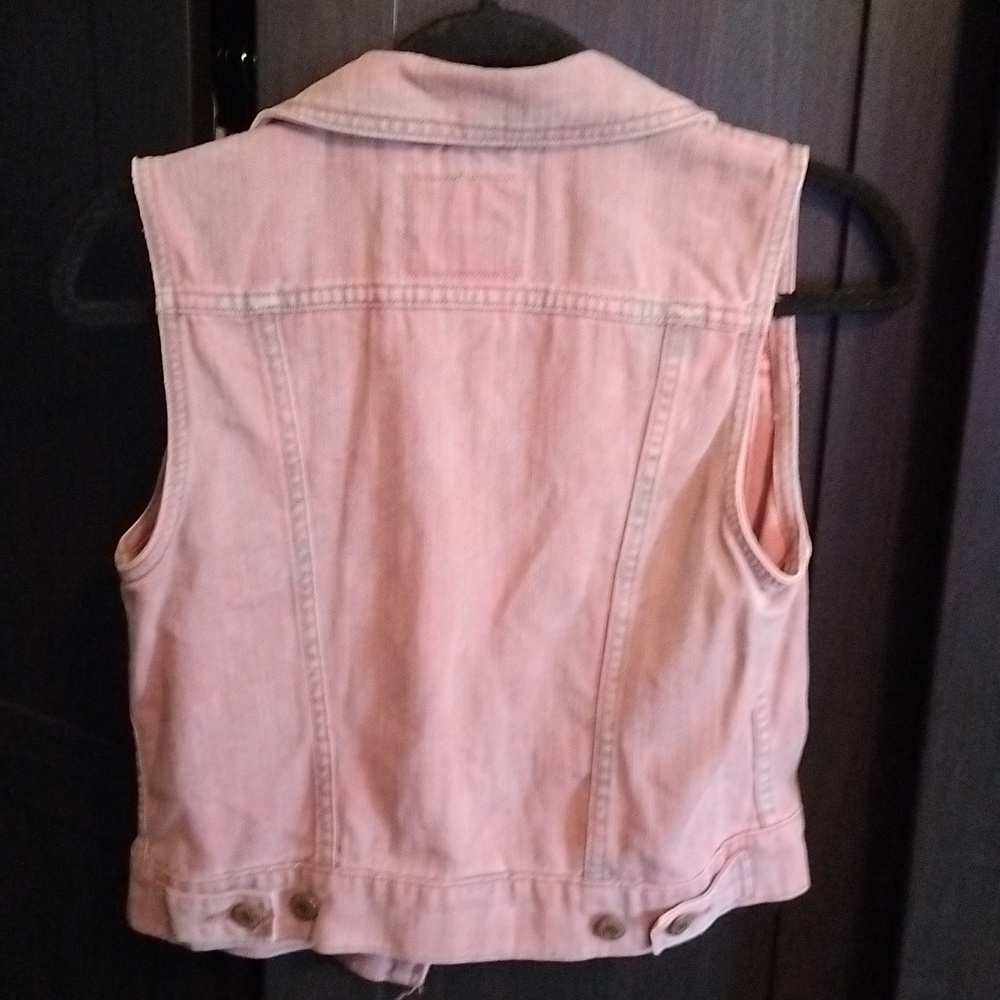 Rare Levi's Pink Denim Vest - Small - Picture 4 of 4